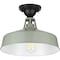 Progress Lighting Cedar Springs Collection Pistachio One-Light Semi-Flush Mount P550070-079 - alternate 1